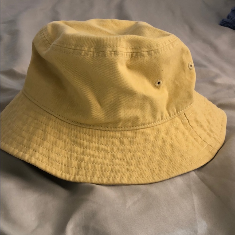 Yellow bucket hat